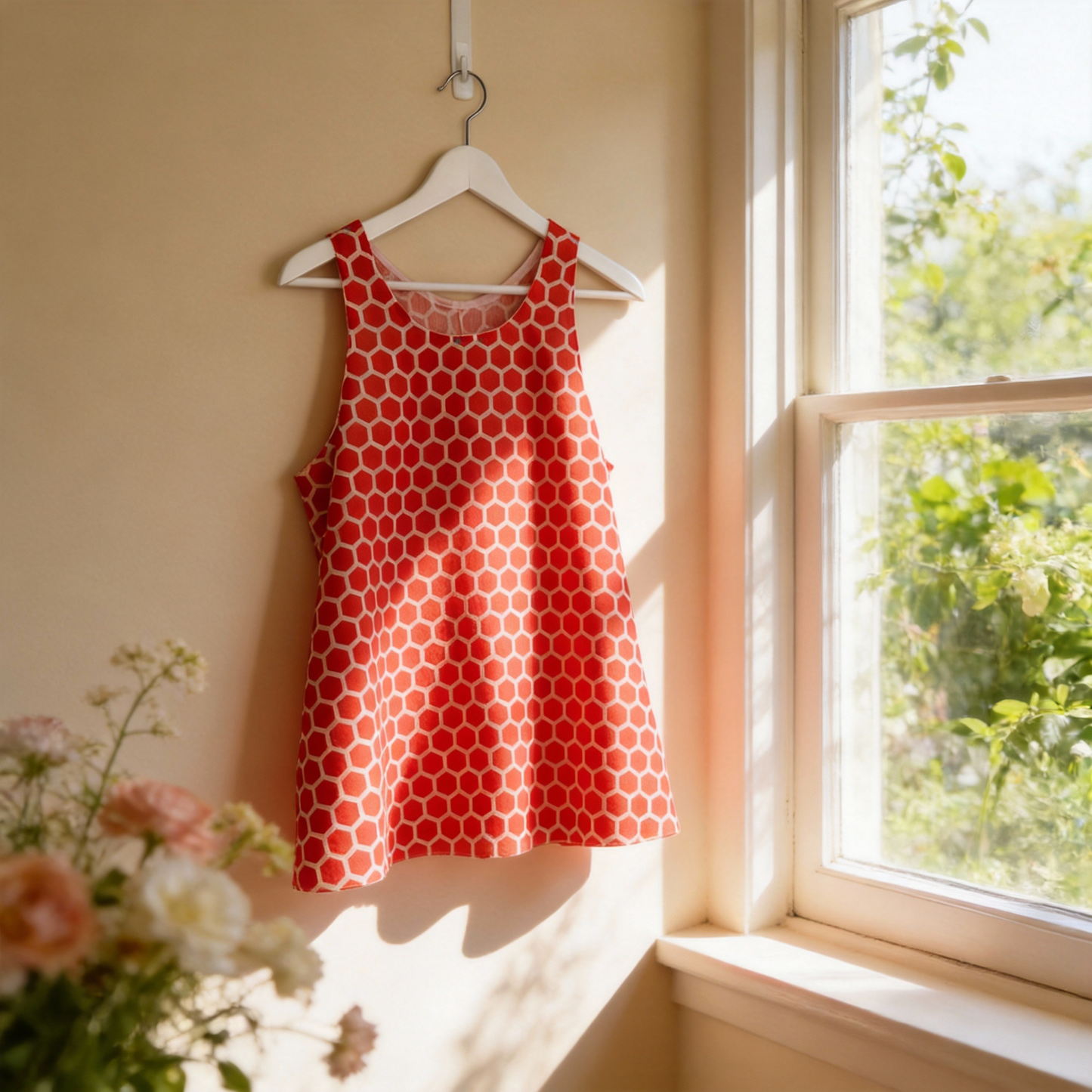 Poly-Cotton Top No. 1 - Orange Hex