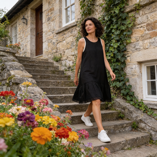 Linen & Organdy (cotton) No. 2 - Midnight