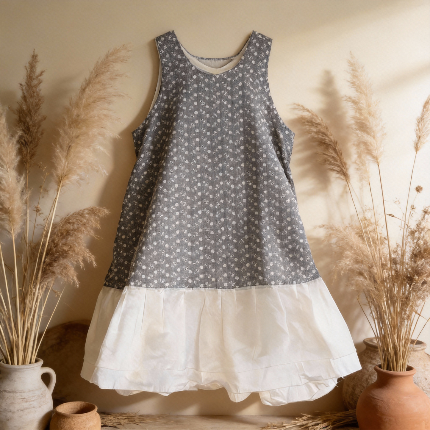 Broderie anglaise & cotton organdy No. 5 - Black & white