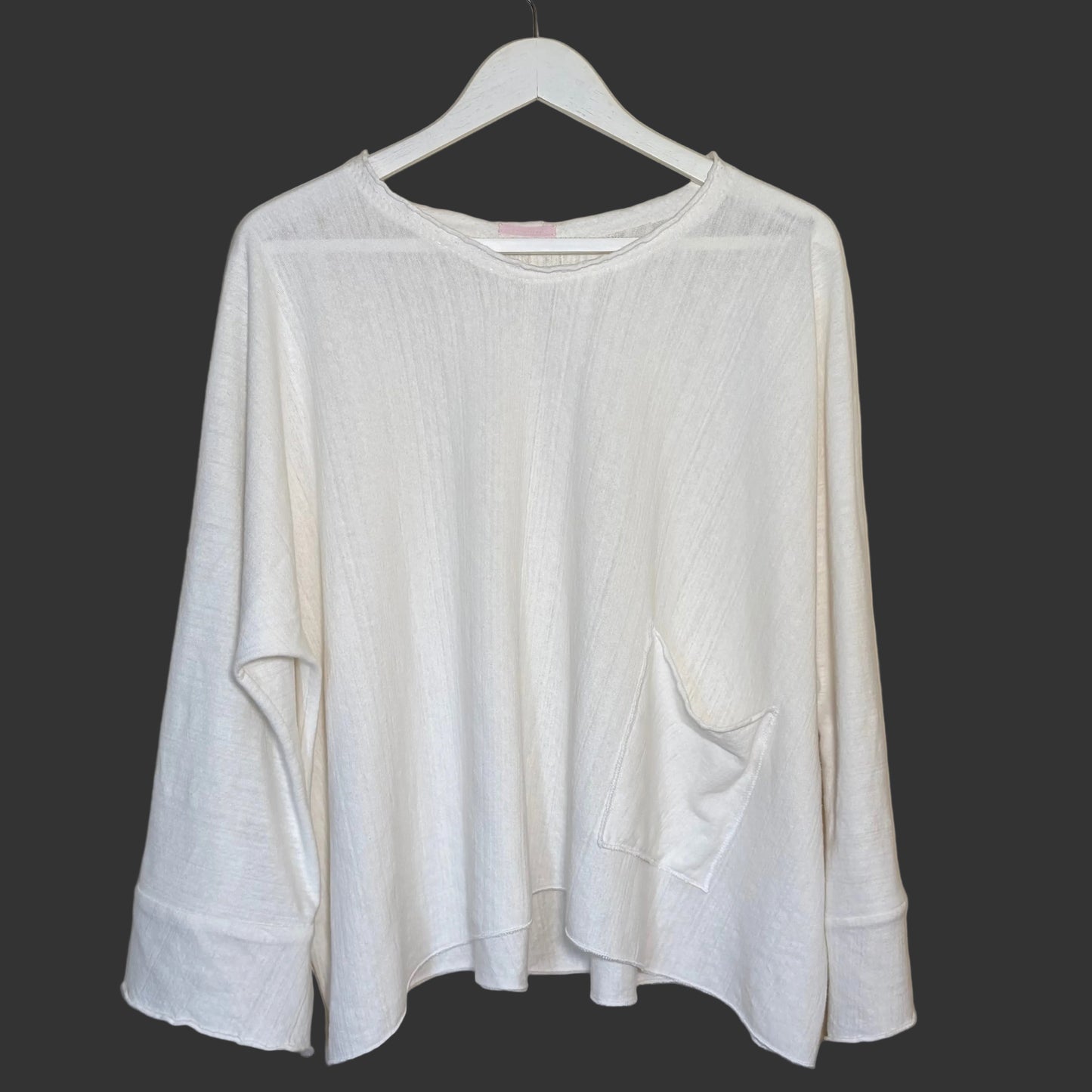 The Drift Top - linen & cotton jersey No. 3 - Ecru
