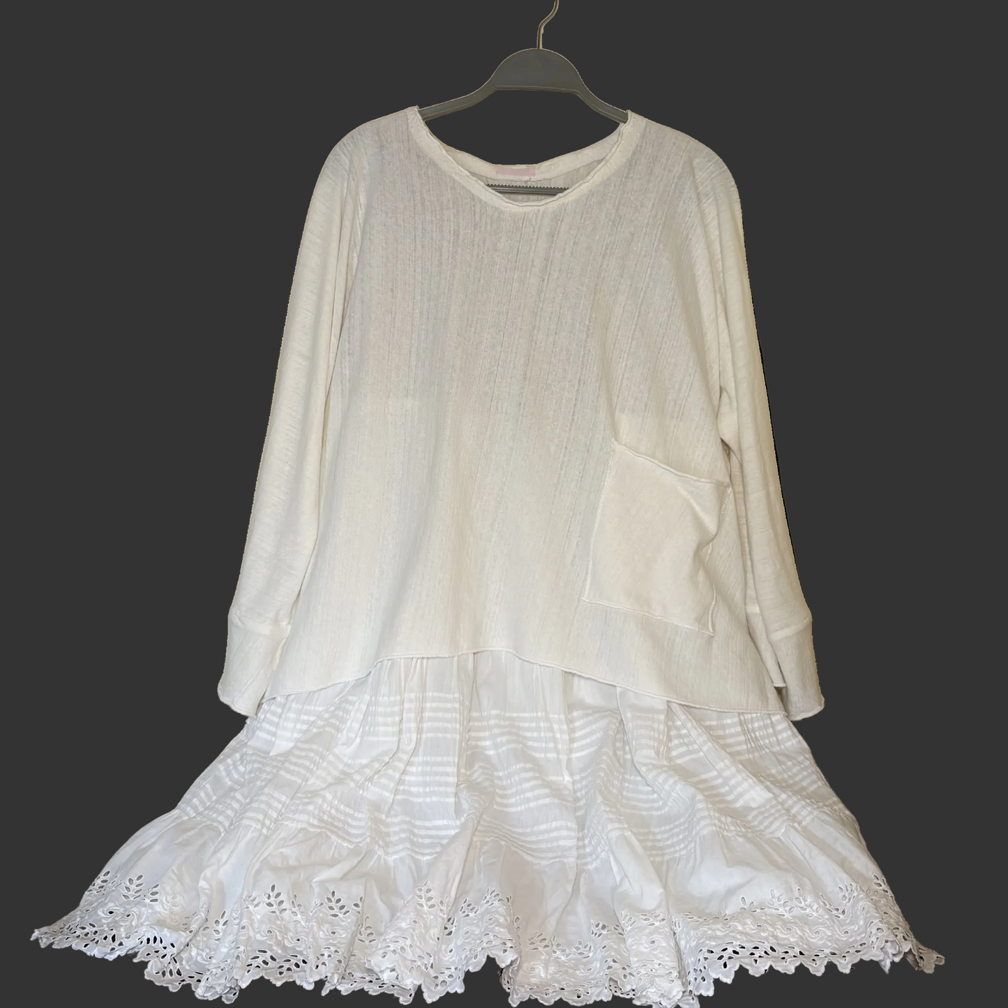 The Drift Top - linen & cotton jersey No. 3 - Ecru