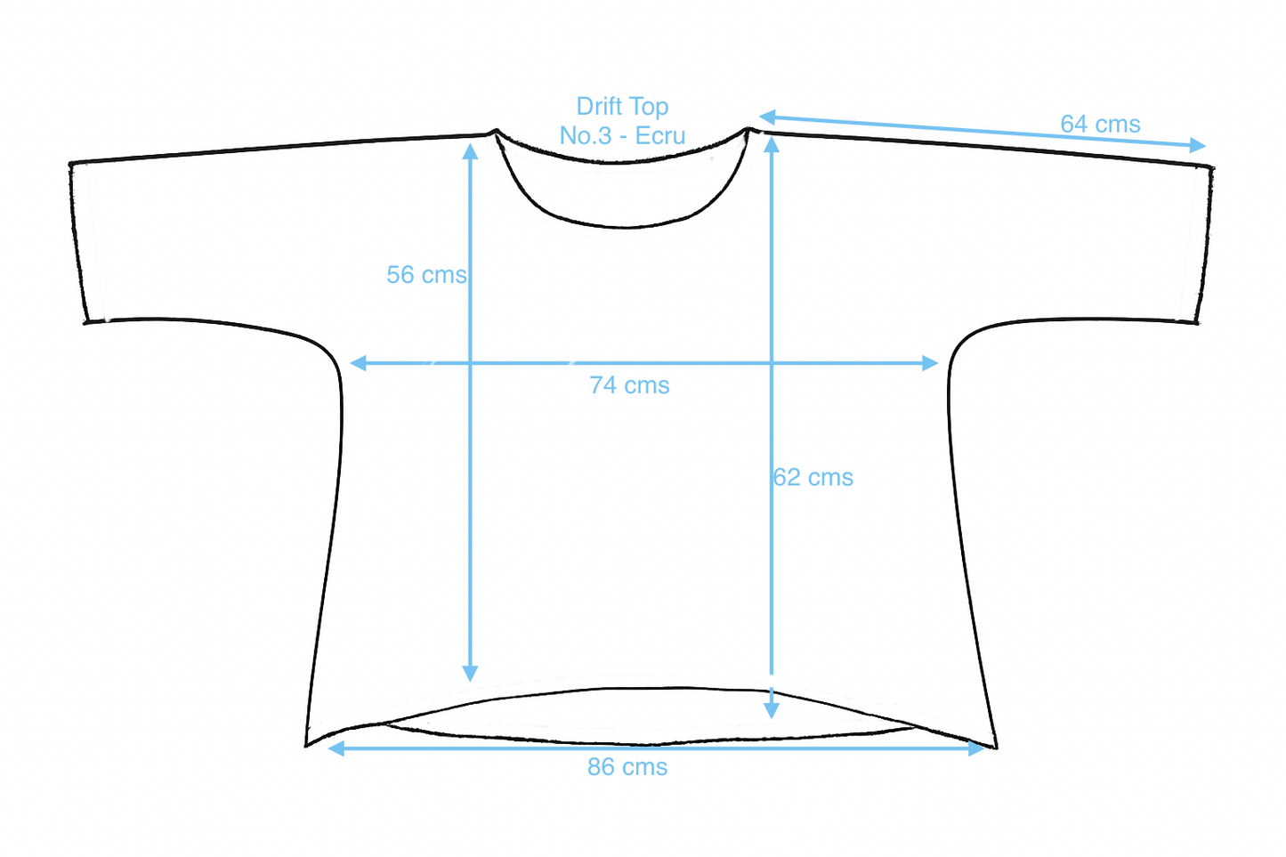 The Drift Top - linen & cotton jersey No. 3 - Ecru