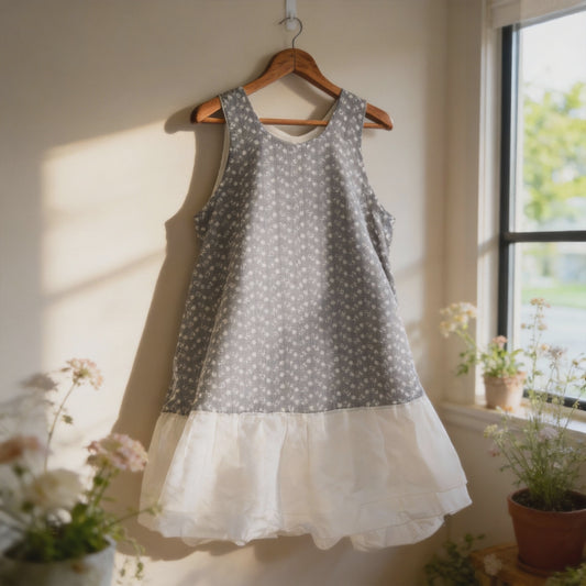 Broderie anglaise & cotton organdy No. 5 - Black & white